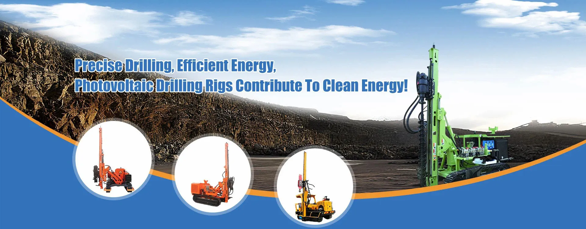 solar pile drilling rig